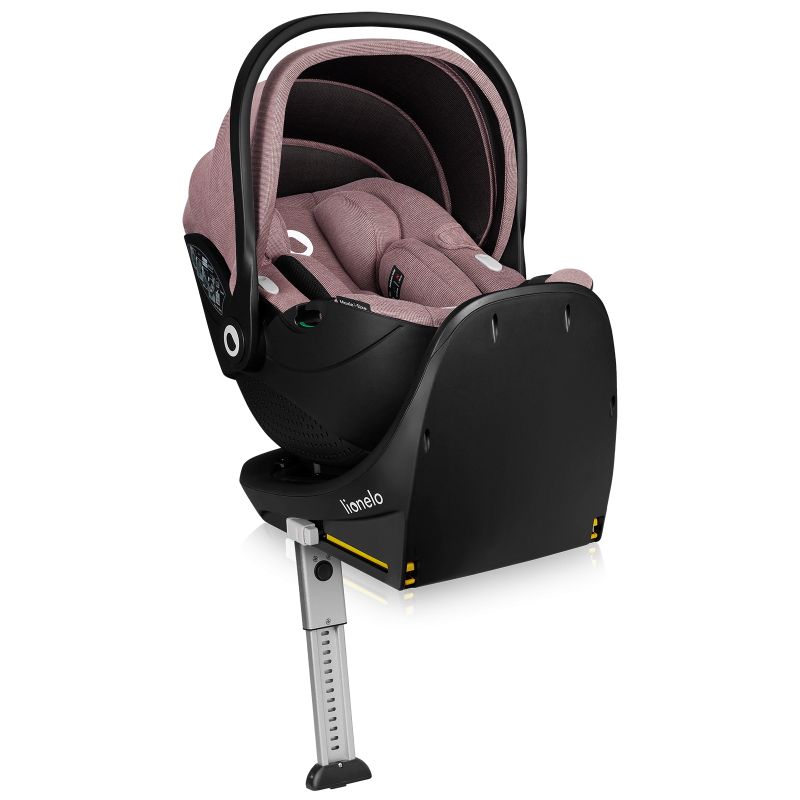 Lionelo Moxie i-Size Set Pink Mauve — Fotelik samochodowy z bazą ISOFIX