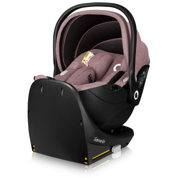 Lionelo Moxie i-Size Set Pink Mauve — Fotelik samochodowy z bazą ISOFIX