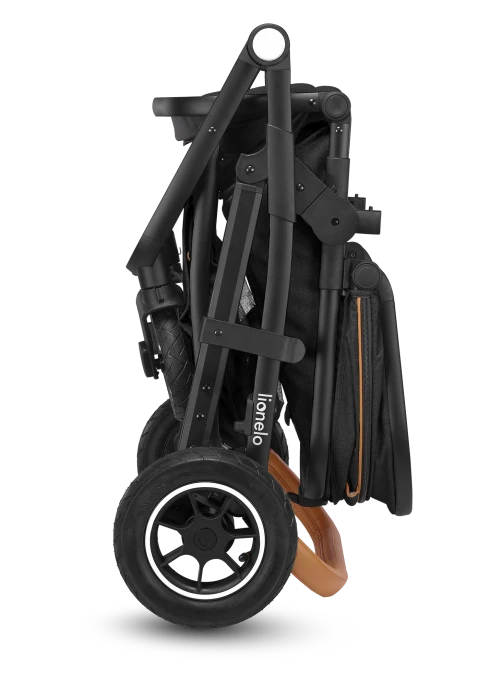 Wózek 2w1, gondola i spacerówka, pompowane koła - Amber Grey Graphite - Lionelo
