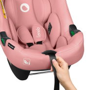 Lionelo Astrid i-Size Set Pink Coral — Fotelik samochodowy z bazą ISOFIX