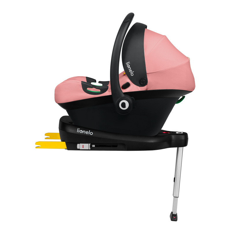 Lionelo Astrid i-Size Set Pink Coral — Fotelik samochodowy z bazą ISOFIX