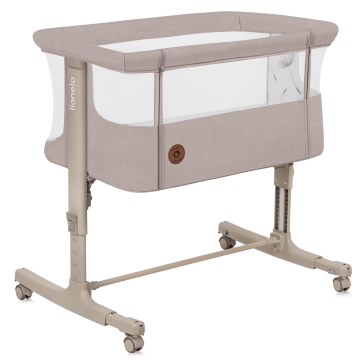 Lionelo Aurora Beige Cappuccino — Łóżeczko dostawne 3w1