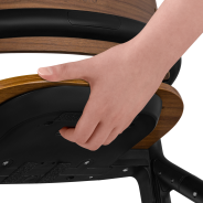 Lionelo Celia Black Wood — Wielofunkcyjne krzesełko do karmienia
