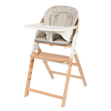 Lionelo Megan White Wood— Krzesełko do karmienia