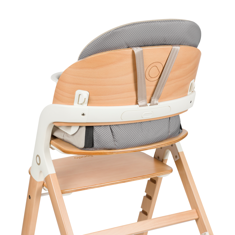 Lionelo Megan White Wood— Krzesełko do karmienia