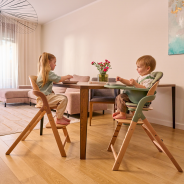 Lionelo Megan White Wood— Krzesełko do karmienia