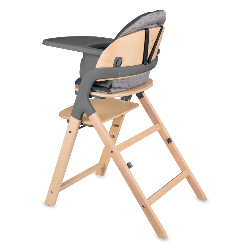 Lionelo Megan Grey Wood— Krzesełko do karmienia