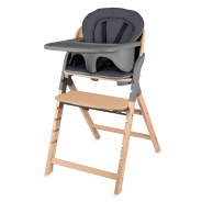 Lionelo Megan Grey Wood— Krzesełko do karmienia