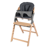 Lionelo Megan Grey Wood— Krzesełko do karmienia