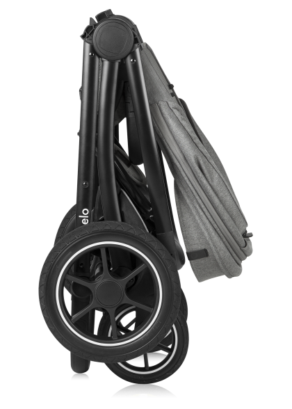 Wózek 2w1, gondola-nosidełko, koła all-terrain - Meril Grey Stone - Lionelo