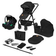 Lionelo Bianka 3w1 Black Onyx — Wózek wielofunkcyjny z fotelikiem