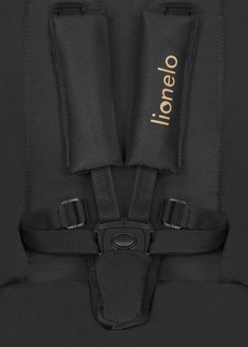 Wózek 3w1, gondola + spacerówka + fotelik, pompowane koła - Amber Black Onyx - Lionelo
