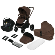 Lionelo Mika Plus 2w1 Mocha Mouse — Wózek Wielofunkcyjny