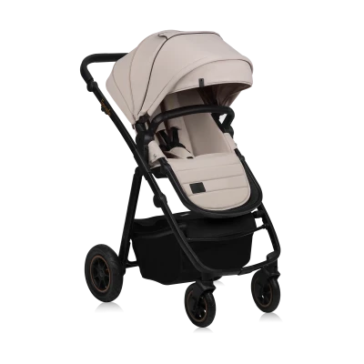 Lionelo Amber Plus 3 w 1 Beige Sand — Wózek wielofunkcyjny z fotelikiem