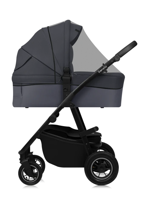 Lionelo Amber Plus 3 w 1 Grey Graphite — Wózek wielofunkcyjny z fotelikiem | Opinie i cena