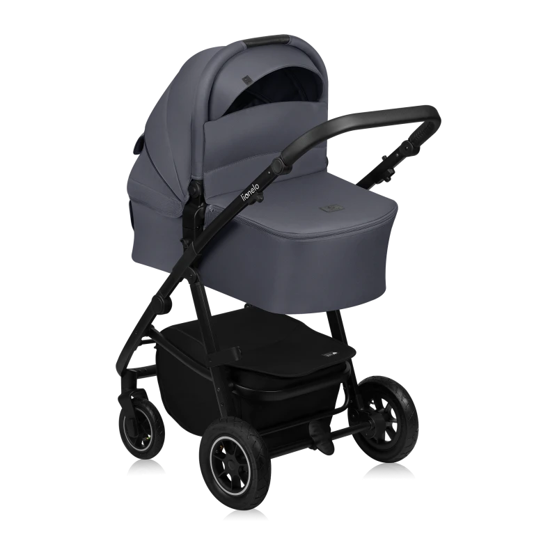 Lionelo Amber Plus 3 w 1 Grey Graphite — Wózek wielofunkcyjny z fotelikiem | Opinie i cena