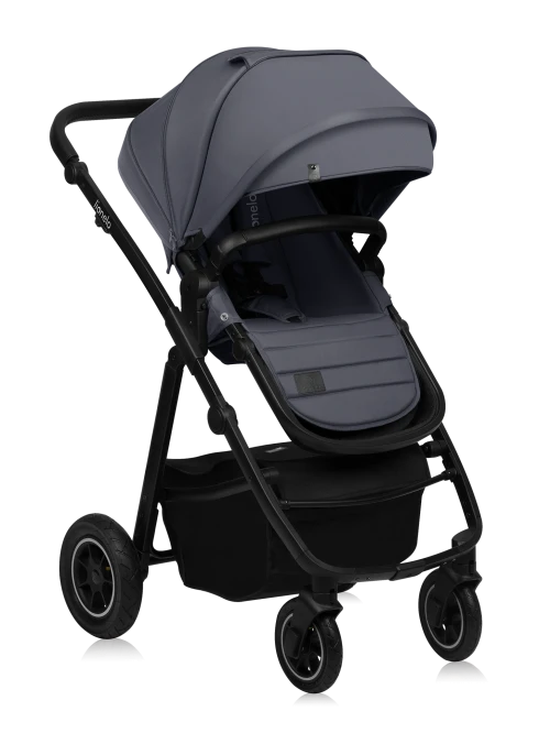 Lionelo Amber Plus 3 w 1 Grey Graphite — Wózek wielofunkcyjny z fotelikiem | Opinie i cena