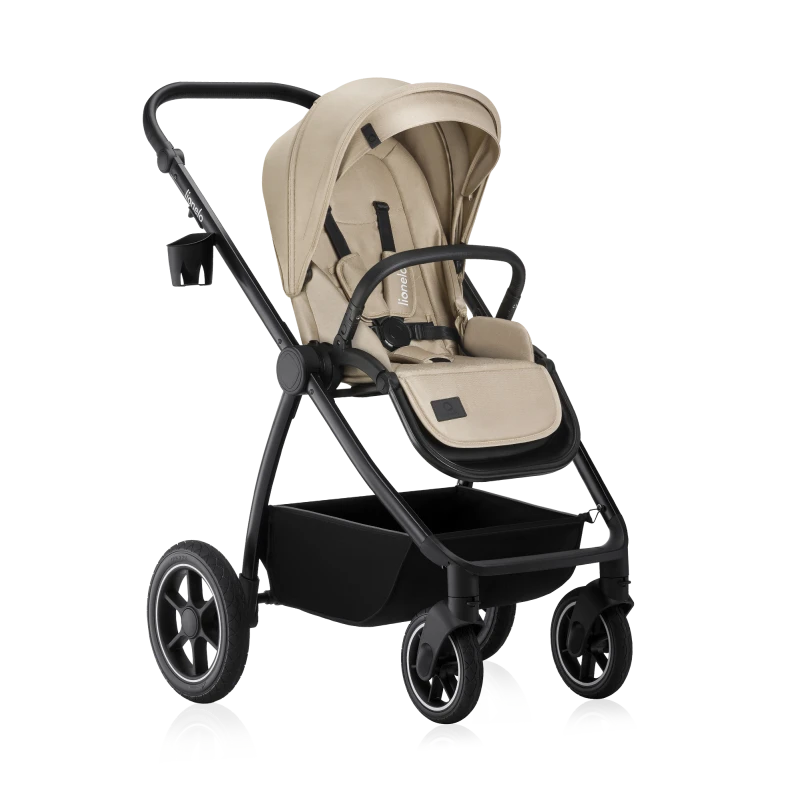 Wózek 3w1, gondola-nosidełko + fotelik - Meril Beige Sand - Lionelo
