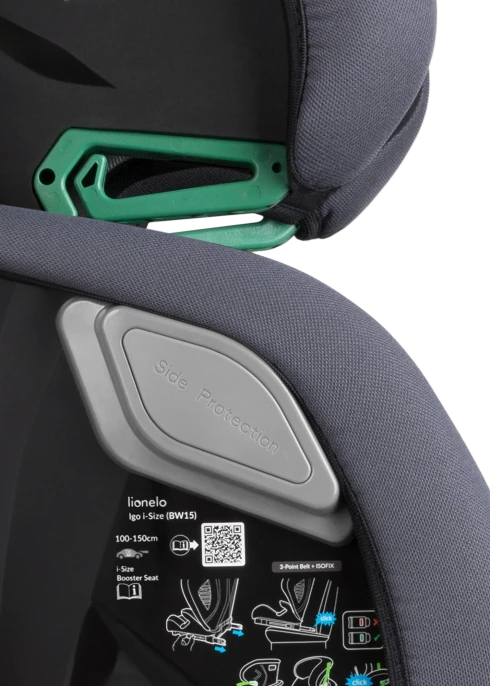 Fotelik samochodowy Igo i-Size Grey Graphite - Lionelo