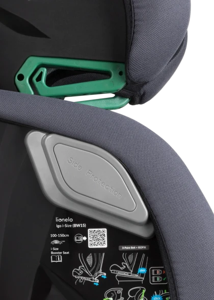 Fotelik samochodowy Igo i-Size Grey Graphite - Lionelo