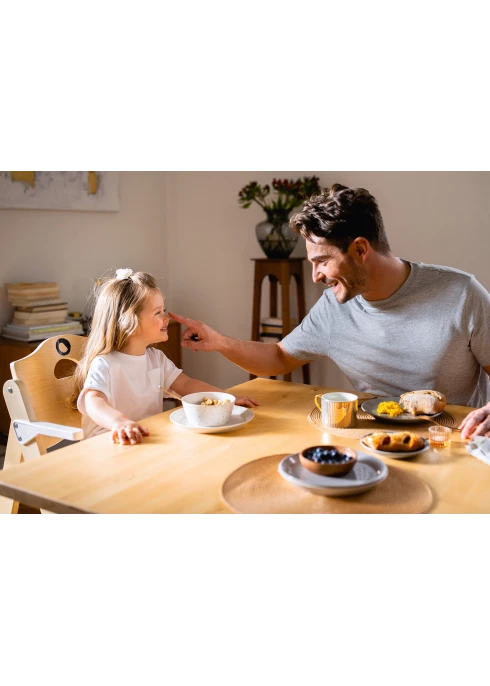 Lionelo Floris White Natural — krzesełko do karmienia