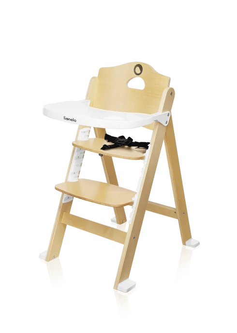 Lionelo Floris White Natural — krzesełko do karmienia