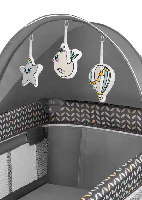 Łóżeczko turystyczne Sven Plus Grey Scandi - Lionelo