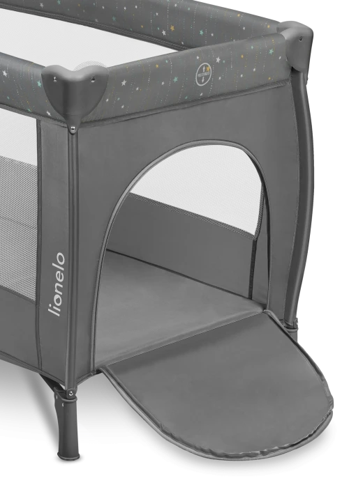 Łóżeczko turystyczne Stefi Plus Grey Multicolor - Lionelo