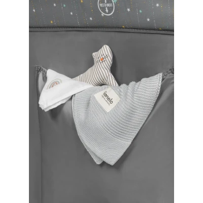 Łóżeczko turystyczne Stefi Plus Grey Multicolor - Lionelo