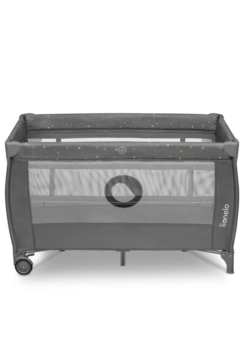 Łóżeczko turystyczne Stefi Plus Grey Multicolor - Lionelo