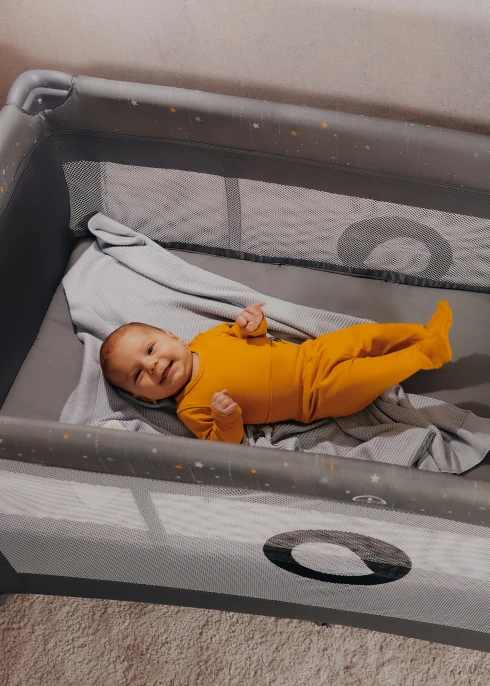 Łóżeczko turystyczne Stefi Plus Pink - Lionelo