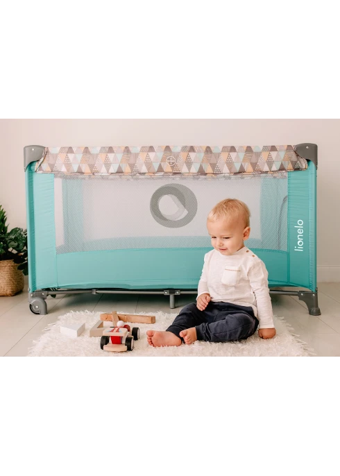 Lionelo Stefi Concrete Multicolor — łóżeczko turystyczne
