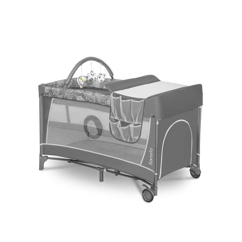 Łóżeczko turystyczne Flower Grey Stone - Lionelo