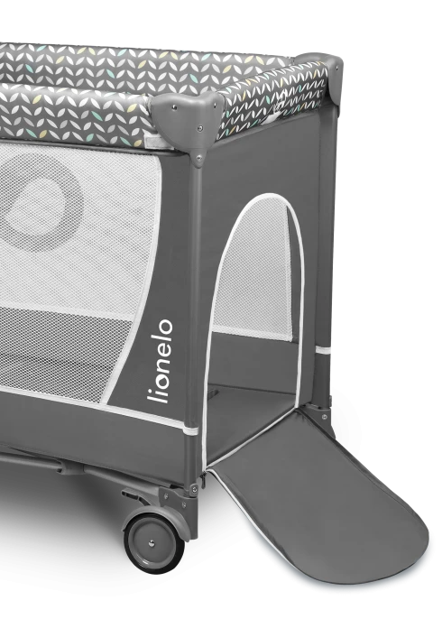 Łóżeczko turystyczne Flower Grey Scandi - Lionelo