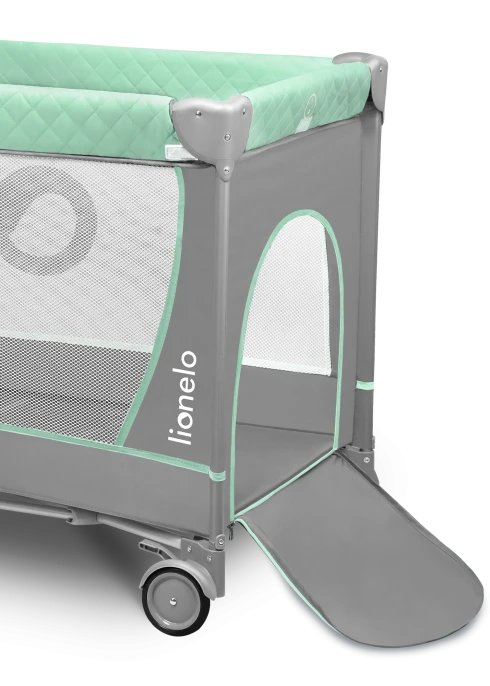 Łóżeczko turystyczne Flower Turquoise - Lionelo