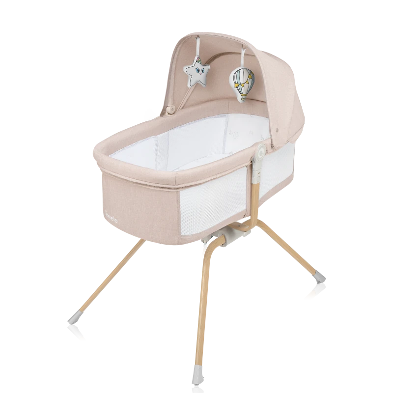 lionelo Malin Evo Beige Natural — Łóżeczko z funkcją kołyski | Opinie i cena