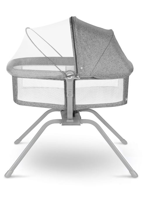 Lionelo Malin Grey Stone — łóżeczko z funkcją kołyski