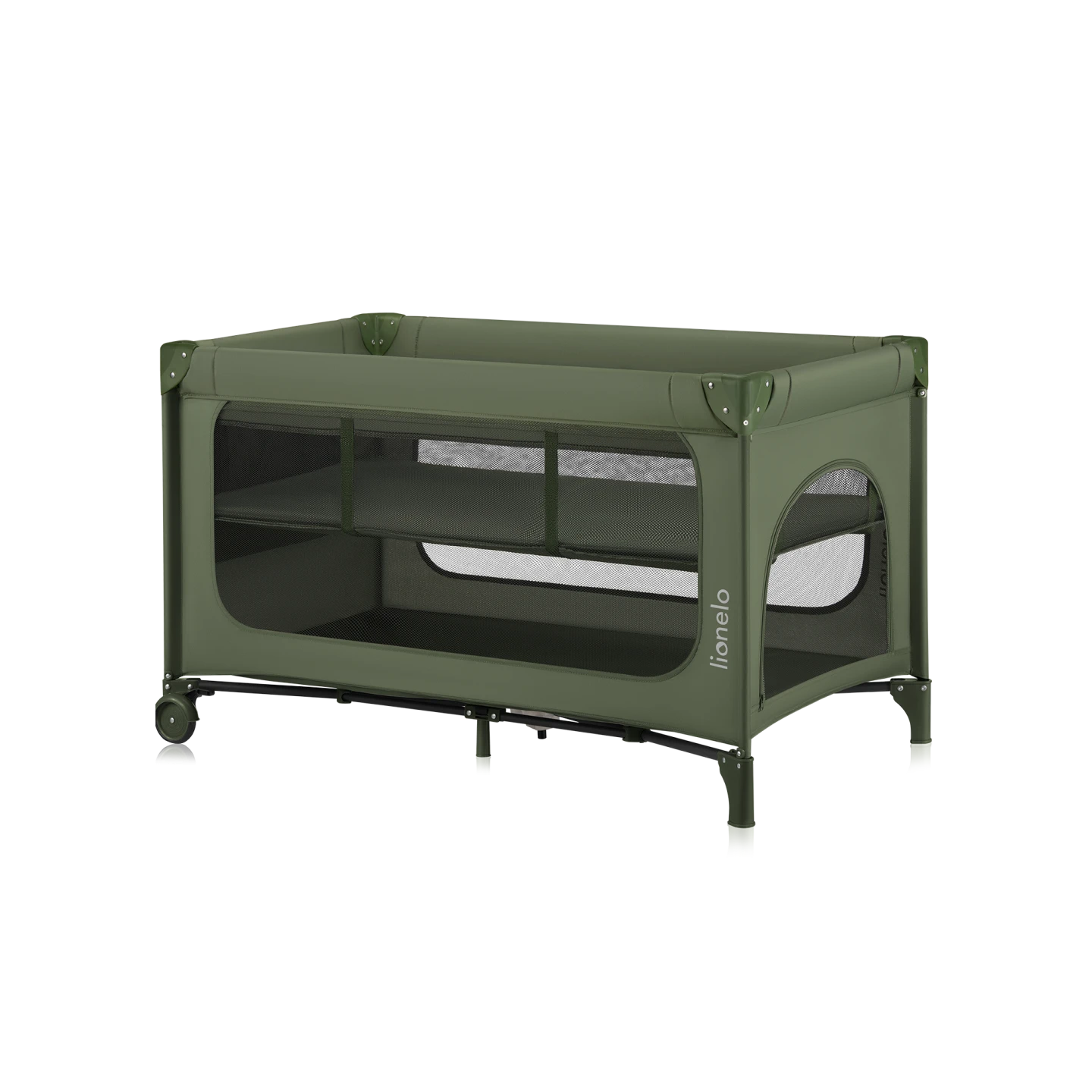 Łóżeczko turystyczne Lionelo Jasmin Easy Fold Green Olive