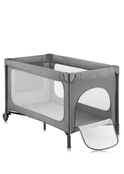 Łóżeczko turystyczne Jasmin Easy Fold Grey Stone - Lionelo