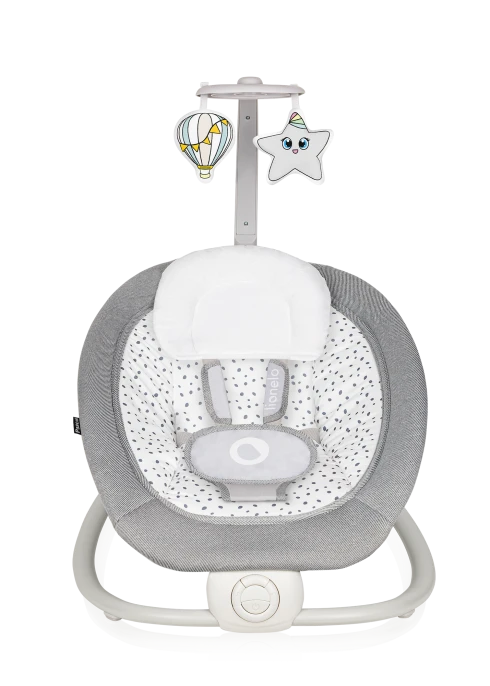 Lionelo Pascal Grey Dove — leżaczek bujaczek