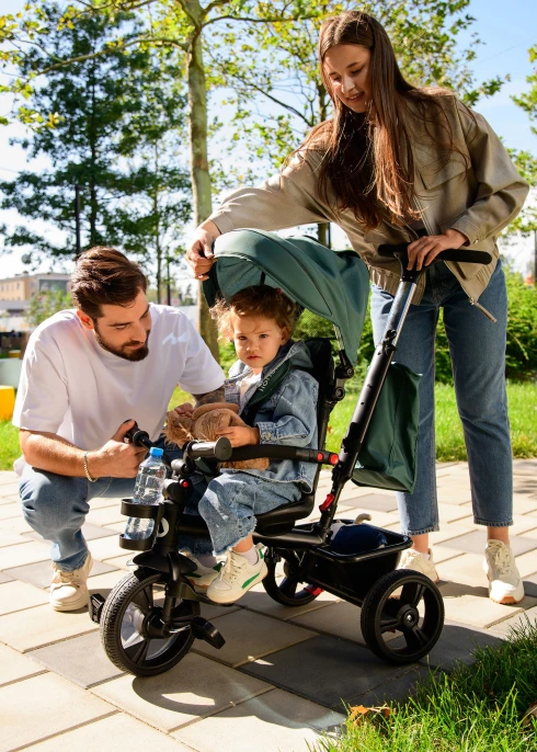 Lionelo Haari Stone Grey — rowerek trójkołowy