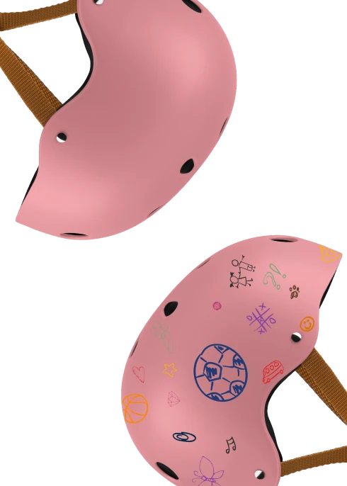 Kask rowerowy Helmet Pink Rose - Lionelo