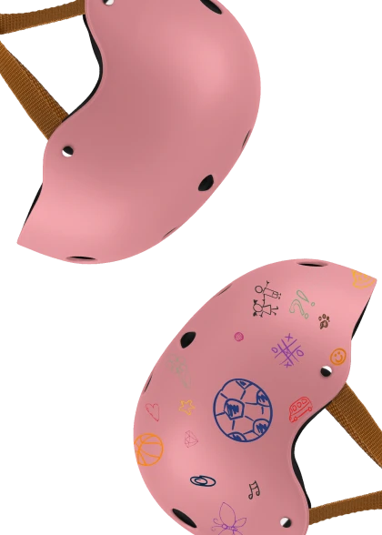 Kask rowerowy Helmet Pink Rose - Lionelo