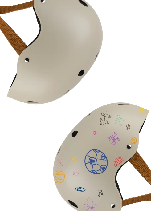 Kask rowerowy Helmet Beige Sand - Lionelo