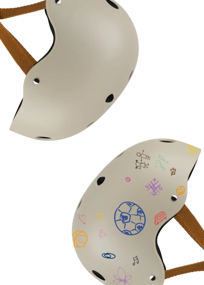 Kask rowerowy Helmet Beige Sand - Lionelo