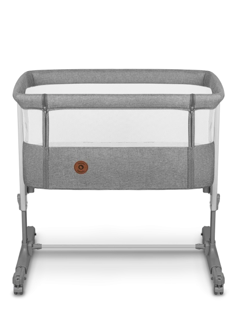 Lionelo Aurora Grey Concrete - łóżeczko dostawne 3 w 1|Opinie i cena