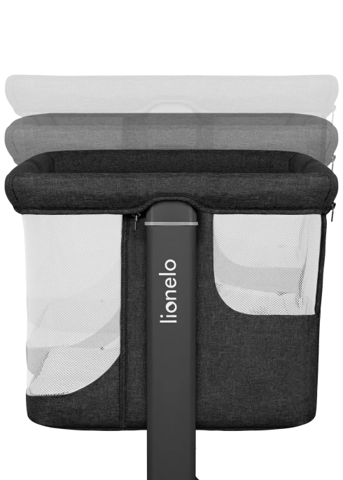 Lionelo Aurora Grey Graphite — Łóżeczko dostawne 3w1|Opinie i cena