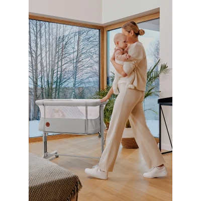 Lionelo Aurora Grey Graphite — Łóżeczko dostawne 3w1|Opinie i cena