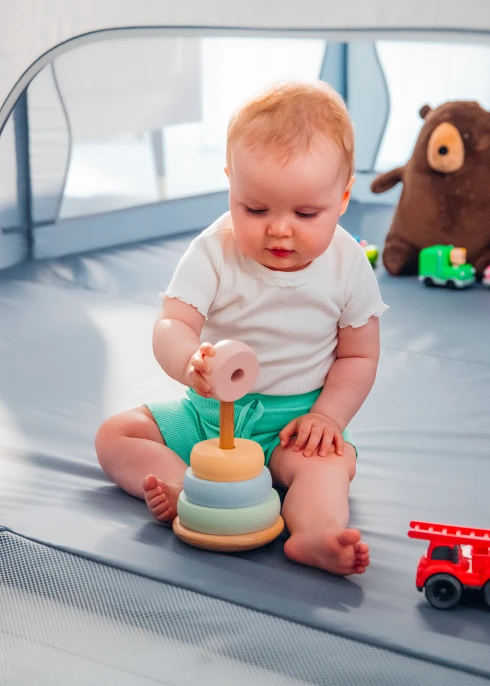 lionelo Willow XL Grey Concrete — Kojec dla dziecka | Opinie i cena