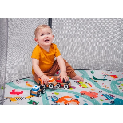 Lionelo Roel Blue Navy — kojec dla dziecka